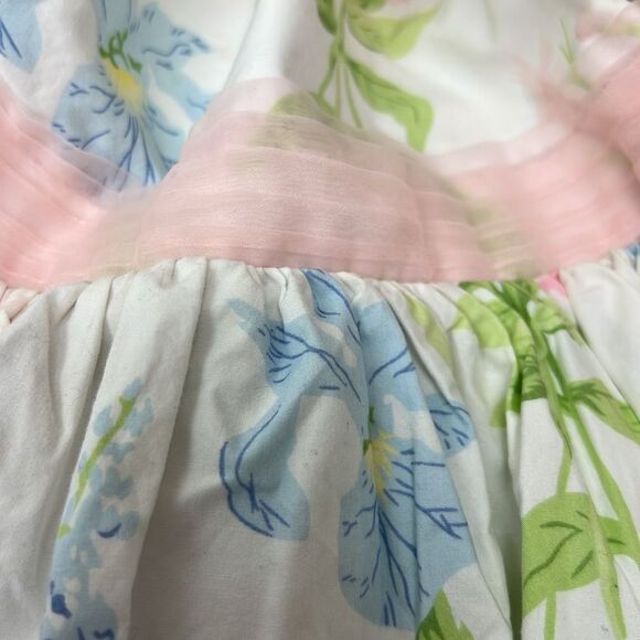 Hartstrings white floral cotton party dress EUC size 2T bow spring Easter - Picture 13 of 13